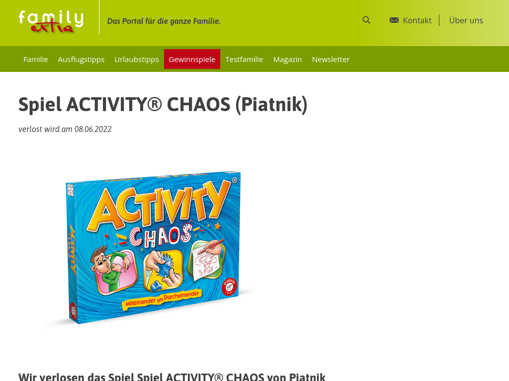 Spiel ACTIVITY® CHAOS (Piatnik)