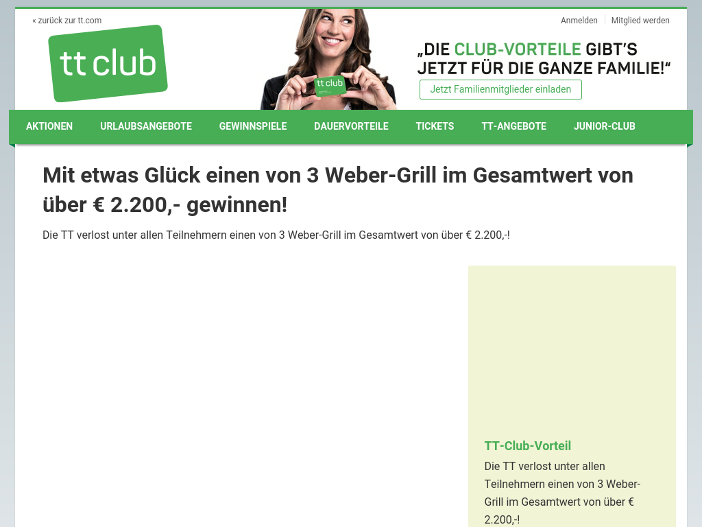 3x Weber-Grill im Gesamtwert von über € 2.200,-
