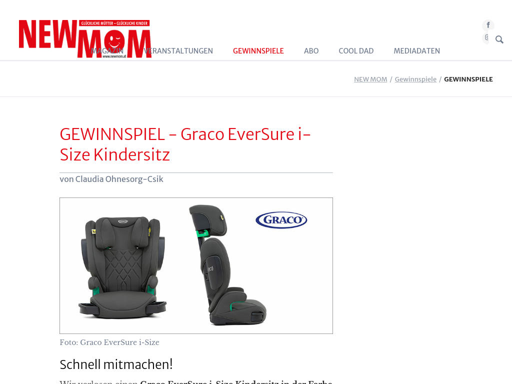 Graco EverSure i-Size Kindersitz in der Farbe Iron