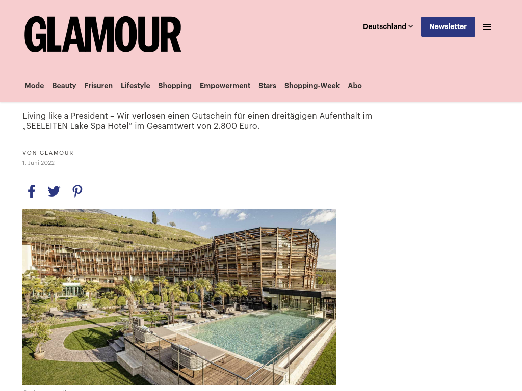 Luxusauszeit mit Traumblick auf den Kalterer See | GLAMOUR