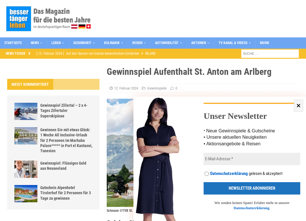  2 Nächte mit HP für 2 Personen in St. Anton am Arlberg