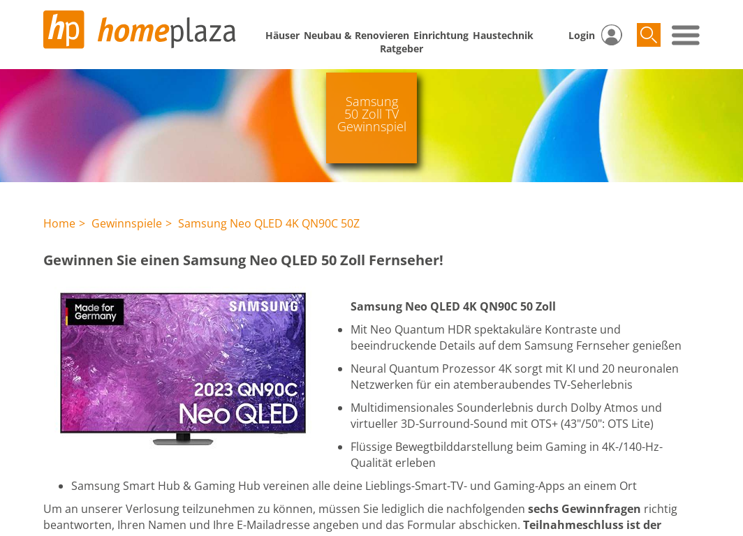 Samsung Neo QLED 50 Zoll Fernseher